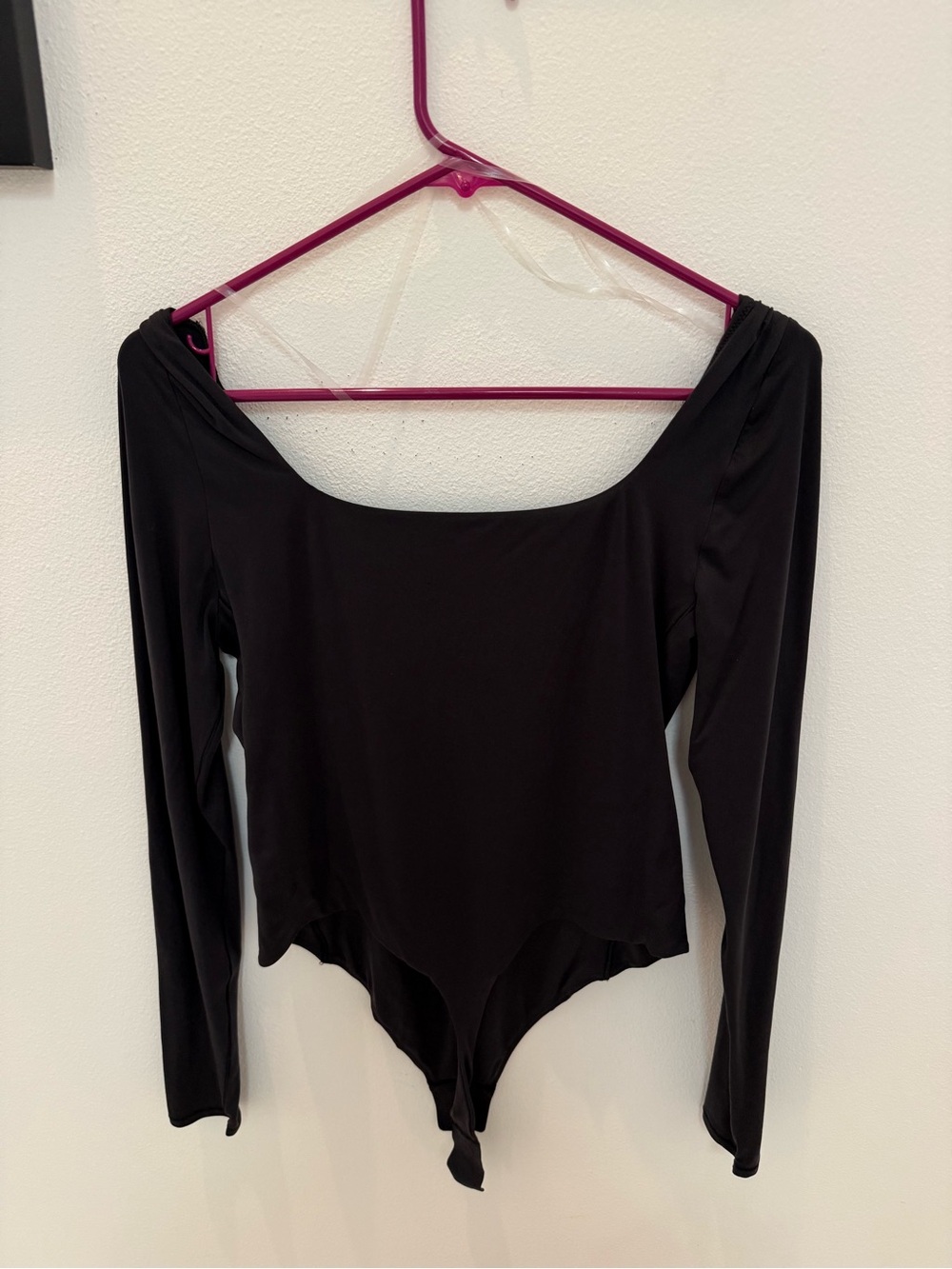 lululemon athletica Black Long-Sleeve Scoop Bodysuit